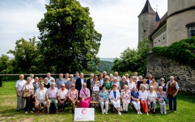 Korneuburger Silberlöwen beim Landestreffen der Wirtschaftsbund Silberlöwen auf Schloss Rosenburg