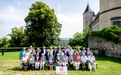 Lilienfelder Silberlöwen beim Landestreffen der Wirtschaftsbund Silberlöwen auf Schloss Rosenburg