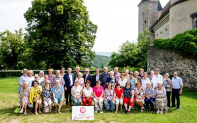 Mistelbacher Silberlöwen beim Landestreffen der Wirtschaftsbund Silberlöwen auf Schloss Rosenburg