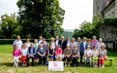 Schwechater Silberlöwen beim Landestreffen der Wirtschaftsbund Silberlöwen auf Schloss Rosenburg