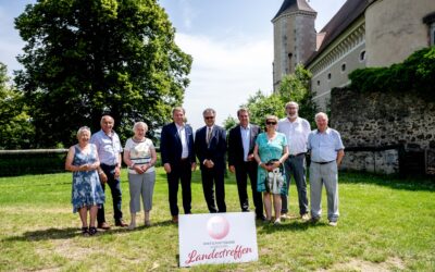 Waidhofner Silberlöwen beim Landestreffen der Wirtschaftsbund Silberlöwen auf Schloss Rosenburg