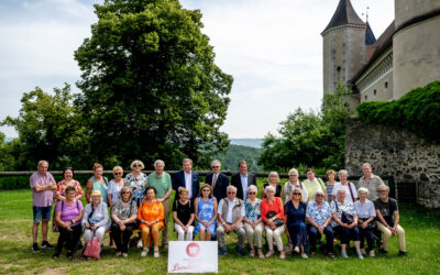 Brucker Silberlöwen beim Landestreffen der Wirtschaftsbund Silberlöwen auf Schloss Rosenburg