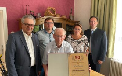 Gerhard Schmidt feierte 90. Geburtstag