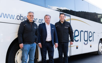 Vorbildlich unterwegs – NÖ Wirtschaftsbund besuchte Busunternehmen Oberger in Bromberg