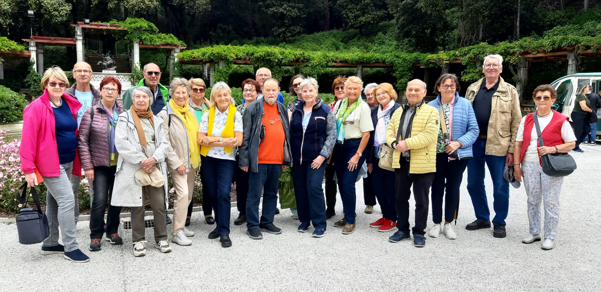 Die Tullner Silberlöwen zu sehen bei ihrer Reise nach Portoroz