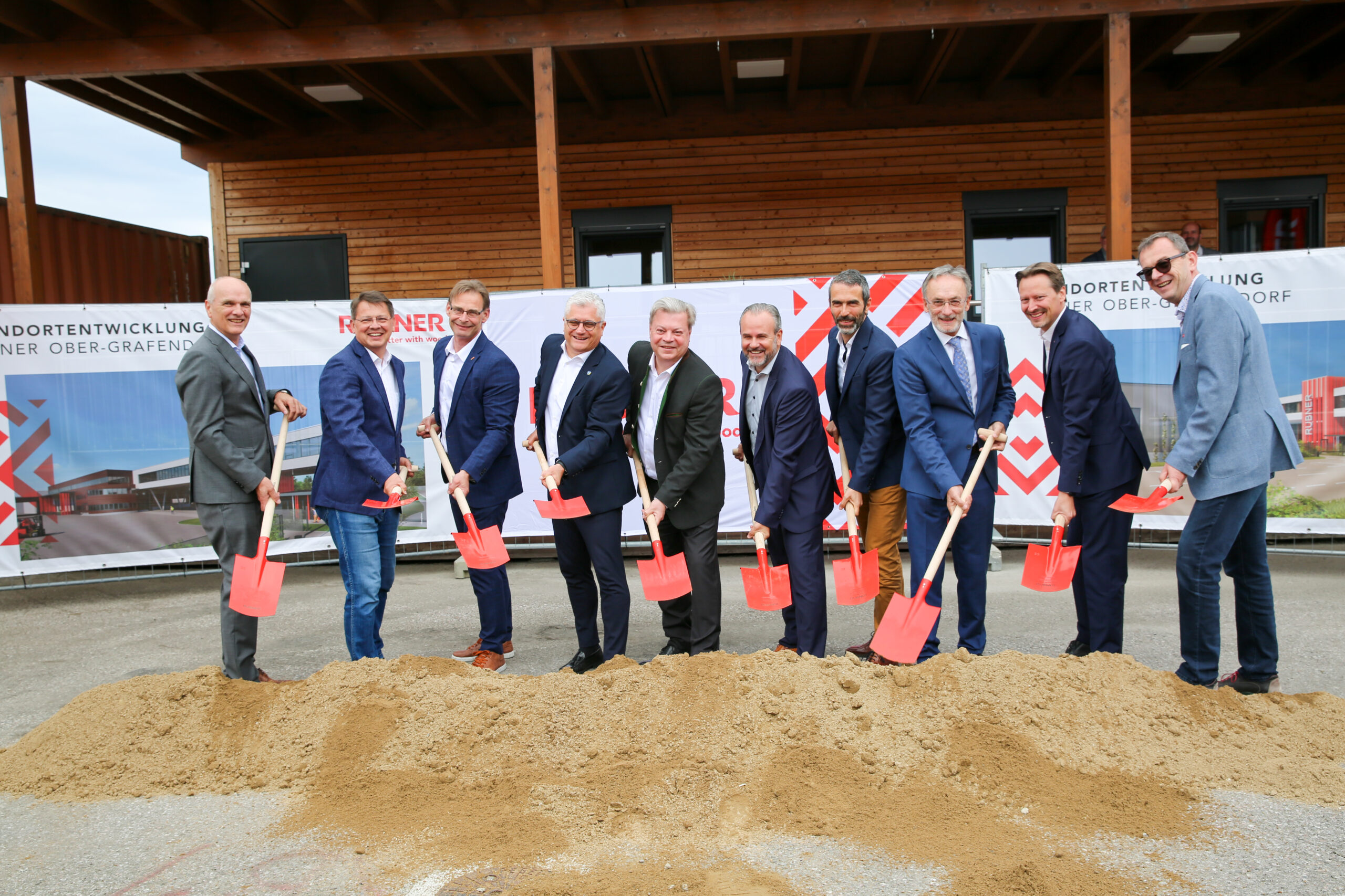 Spatenstich Rubner Holzbau Spatenstich Rubner Holzbau