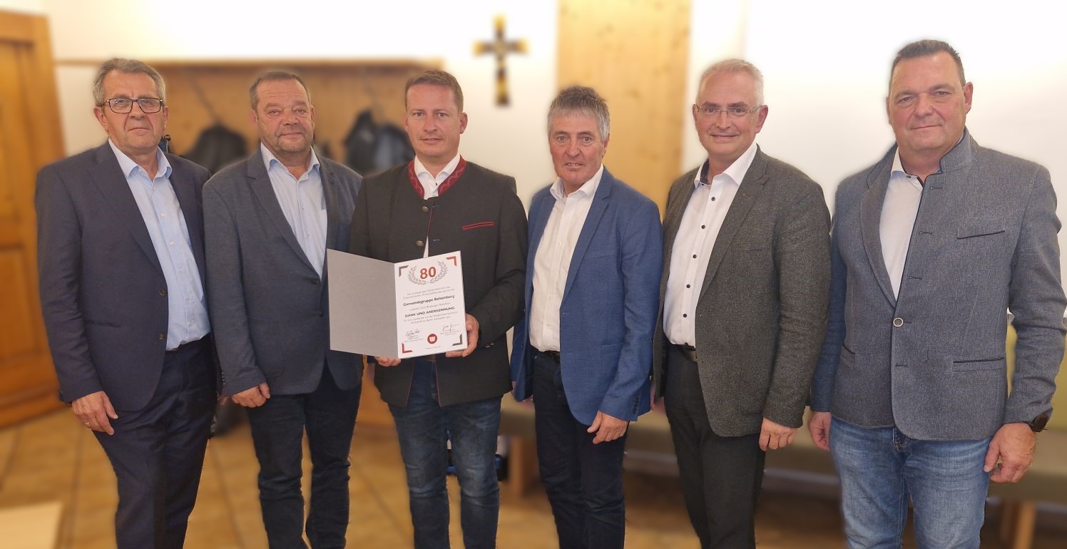 Die WB-Gemeindegruppe Behamberg feierte im Rahmen der Jahreshauptversammlung ihr 80 -jähriges Bestehen.