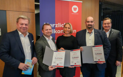 Sandra Haas, Patrick Heidrich und Martin Zeitlberger schließen Wirtschaftsbund Kaderschmiede erfolgreich ab