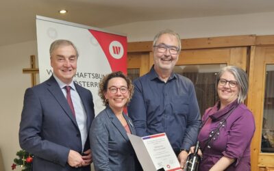Mauritz Großinger erhält Silberne Ehrennadel des Wirtschaftsbundes