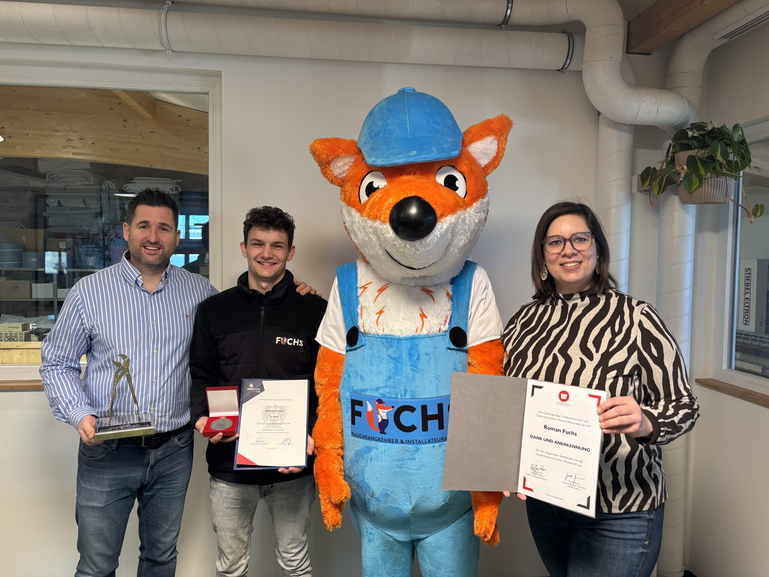 Der Wirtschaftsbund gratuliert dem Teilnehmer der Austrian Skills.